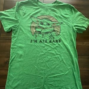 Star Wars Baby Yoda Green Men’s Shirt “I’m All Ears”